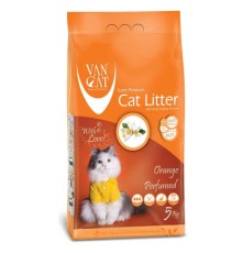 Наповнювач для туалету Van Cat Super Premium Quality Orange Бентонітовий грудкувальний 5 кг (5.9 л) (8699245856071)
