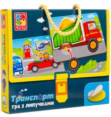 Розвиваюча іграшка Vladi Toys Гра з липучками Транспорт (укр) (VT1302-28)