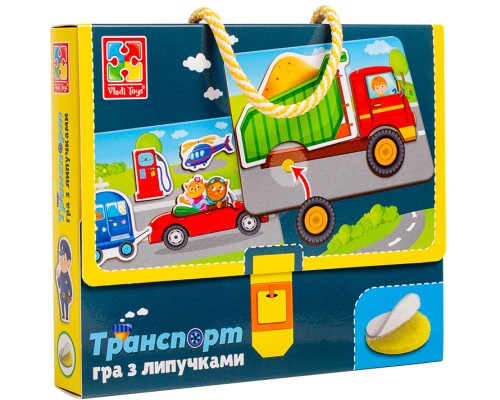 Розвиваюча іграшка Vladi Toys Гра з липучками Транспорт (укр) (VT1302-28) Розвиваюча іграшка Vladi Toys Гра з липучками Транспорт (укр) (VT1302-28)