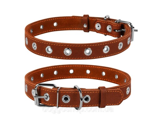 Нашийник для тварин Collar безрозмірний 35 мм 69 см (коричневий) (02956)