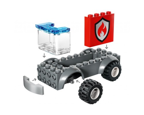 Конструктор LEGO City Пожежне депо та пожежна машина 153 деталі (60375)