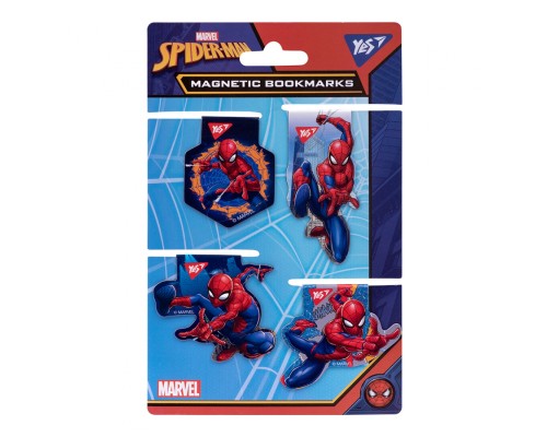 Закладки для книг Yes магнітні Marvel висікання, 4 шт (707403)