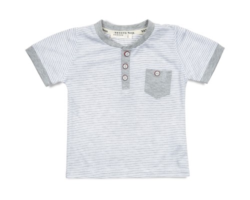 Футболка дитяча Breeze в смужку (12728-92B-gray)