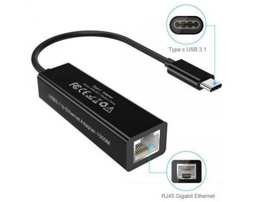 Адаптер USB-C to Gigabit Ethernet Choetech (HUB-R01) 