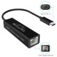 Адаптер USB-C to Gigabit Ethernet Choetech (HUB-R01) 