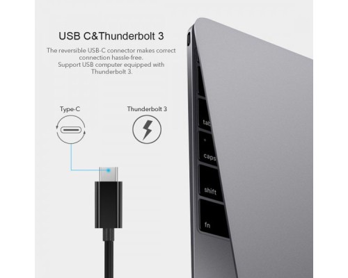 Адаптер USB-C to Gigabit Ethernet Choetech (HUB-R01) 