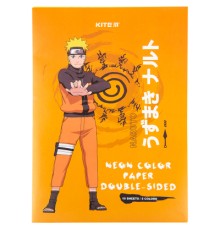 Кольоровий папір Kite А4 неоновий Naruto 10 арк/5 кол (NR23-252)