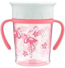 Поїльник-непроливайка Canpol babies 360 Jungle Кораловий 270 мл (56/504_cor)