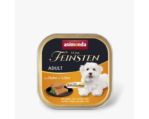 Консерви для собак Animonda Vom Feinsten Adult with Chicken + liver 150 г (4017721823005)