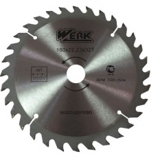 Диск пильний Werk по дереву - 180х22.23 32 зуб. (36101)