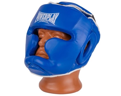 Боксерський шолом PowerPlay 3100 PU Синій L (PP_3100_L_Blue)