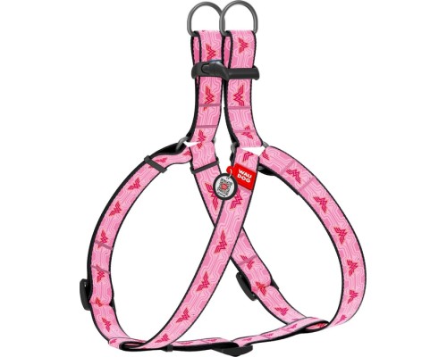 Шлея для собак WAUDOG Nylon з QR паспортом анатомічна 