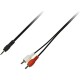 Кабель мультимедійний Jack 3.5mm M to 2xRCA M 1.5m Piko (1283126473890) 