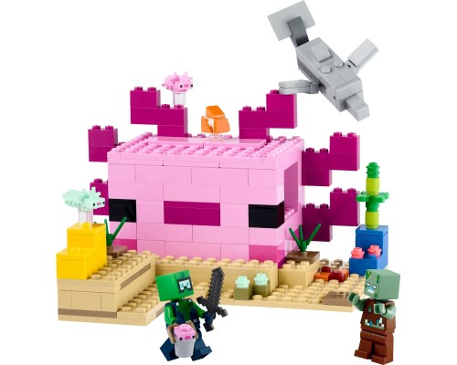 Конструктор LEGO Minecraft Дім-Аксолотль 242 деталі 242 деталі (21247)