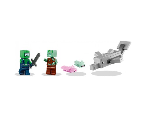 Конструктор LEGO Minecraft Дім-Аксолотль 242 деталі 242 деталі (21247)