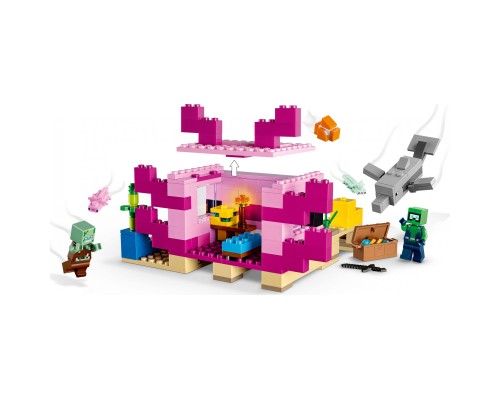 Конструктор LEGO Minecraft Дім-Аксолотль 242 деталі 242 деталі (21247)