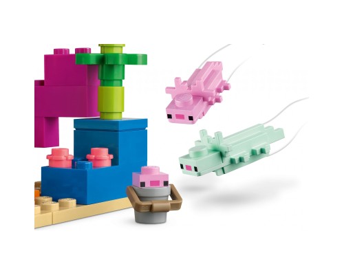 Конструктор LEGO Minecraft Дім-Аксолотль 242 деталі 242 деталі (21247)