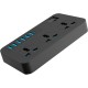 Мережевий фільтр живлення Voltronic TВ-Т09, 3роз, 6*USB Black (ТВ-Т09-Black)