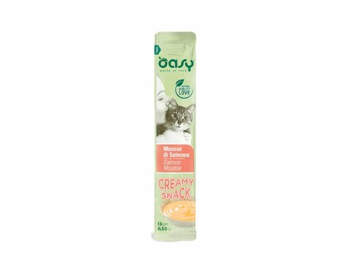 Ласощі для котів OASY Сreamy Лосось 60 г (8054329510728)
