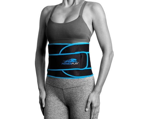 Пояс для схуднення PowerPlay 4303 Чорно-Синій (PP_4303_Black/Blue)