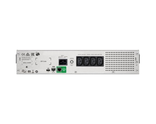 Пристрій безперебійного живлення APC Smart-UPS C 1000VA LCD RM 2U with SmartConnect (SMC1000I-2UC)