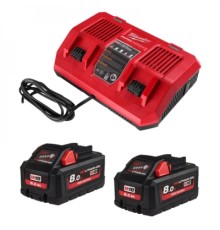 Набір акумулятор + зарядний пристрій Milwaukee Li-Ion M18 HNRGO4-802 NRG Kit Outdoor IN2 (4932492936)