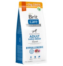 Сухий корм для собак Brit Care Dog Hypoallergenic Adult Large Breed з ягням 12+2 кг (8595602567317)