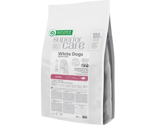 Сухий корм для собак Nature's Protection Superior Care White Dogs Grain Free White Fish Junior All Sizes 10 кг (NPSC47597) Сухий корм для собак Nature's Protection Superior Care White Dogs Grain Free White Fish Junior All Sizes 10 кг (NPSC47597)