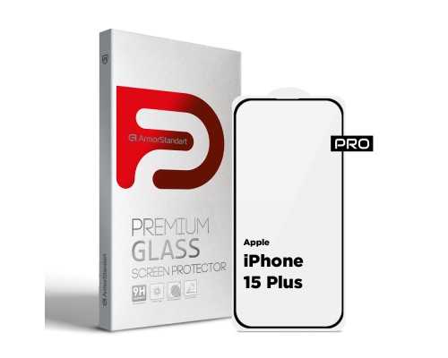 Скло захисне Armorstandart Pro Apple iPhone 15 Plus (ARM71486) Скло захисне Armorstandart Pro Apple iPhone 15 Plus (ARM71486)