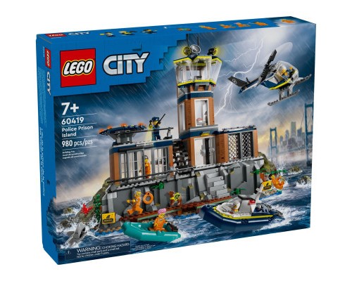 Конструктор LEGO City Поліцейський острів-в'язниця 980 деталей (60419)