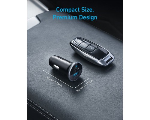 Зарядний пристрій Anker PowerDrive 323 30W PD + 22.5W USB-A Black (A2735G11)