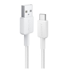 Дата кабель USB 2.0 AM to Type-C 0.9m 322 White Anker (A81H5H21/A81H5G21)