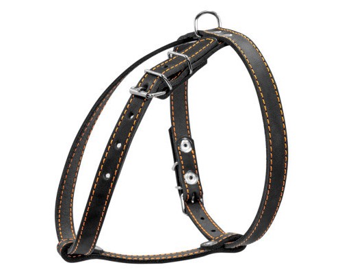 Шлея для собак Collar одинарна для малих порід Ш 14 мм А:40-48 см В:43-51 см чорна (06341)