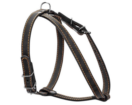 Шлея для собак Collar одинарна для малих порід Ш 14 мм А:40-48 см В:43-51 см чорна (06341)