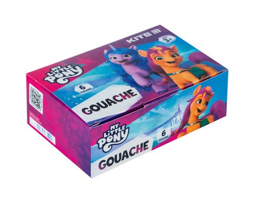 Гуашеві фарби Kite Little Pony 6 кольорів, 20 мл (LP23-062)