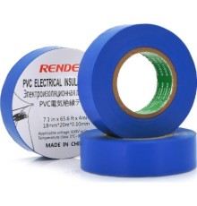 Ізоляційна стрічка Render 0.19мм*16мм*7м Blue, temp-10+80°С, 2000V, 10 шт. (0,19мм*16мм*7м-Bl)