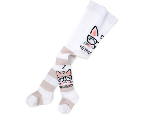 Колготки дитячі BNM з котиком (M0C0301-2076-68G-white)