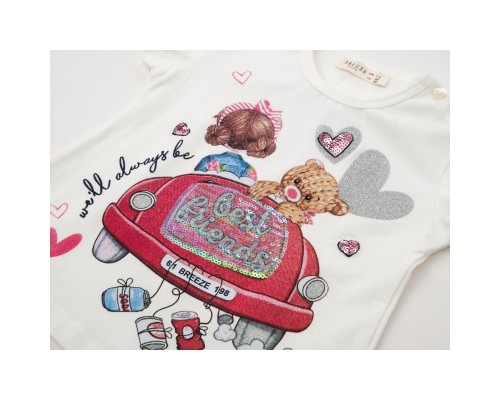 Футболка дитяча Breeze BEST FRIENDS (14114-98G-beige)