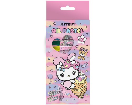 Пастель Kite масляна, 12 кольорів Hello Kitty (HK24-071)