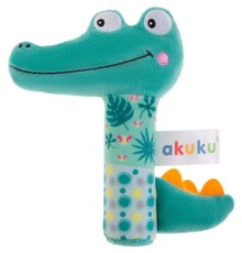 Брязкальце Akuku Плюшевий Крокодил (A0644)