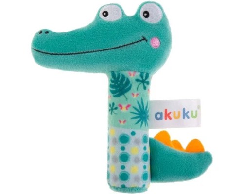 Брязкальце Akuku Плюшевий Крокодил (A0644)
