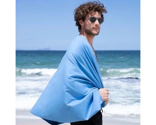 Туристичний рушник Naturehike Fitness NH20FS009 антибактеріальний 100 х 30 блакитний (6927595749999)