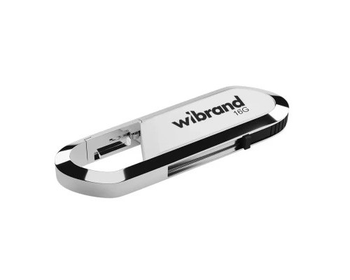 USB флеш накопичувач Wibrand 16GB Aligator White USB 2.0 (WI2.0/AL16U7W) 