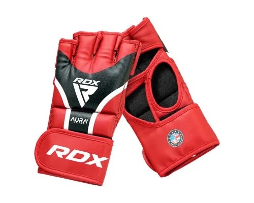 Рукавички для MMA RDX Aura Plus T-17 Red/Black L (GGR-T17RB-L+)