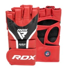 Рукавички для MMA RDX Aura Plus T-17 Red/Black L (GGR-T17RB-L+)