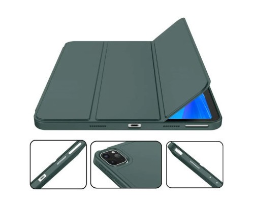 Чохол до планшета BeCover Tri Fold Hard TPU Apple iPad Pro 12.9 2020/2021/2022 Dark Green (711116)