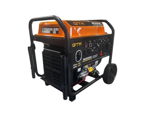 Генератор GTM інверторний DK9000Xi 9,0kW(макс)/8,5kW(ном), руч.старт/Електростарт + Колеса (DK9000Xi)