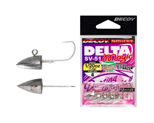 Джиг-голівка Decoy SV-51 Delta Magic 6 1.42 g (5шт/уп) (1562.02.67)