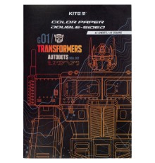 Кольоровий папір Kite А4 двосторонній Transformers 15арк/15 кол (TF24-250)