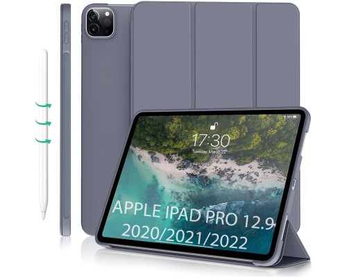 Чохол до планшета BeCover Tri Fold Soft TPU Silicone Apple iPad Pro 12.9 2020/2021/2022 Purple (711739)